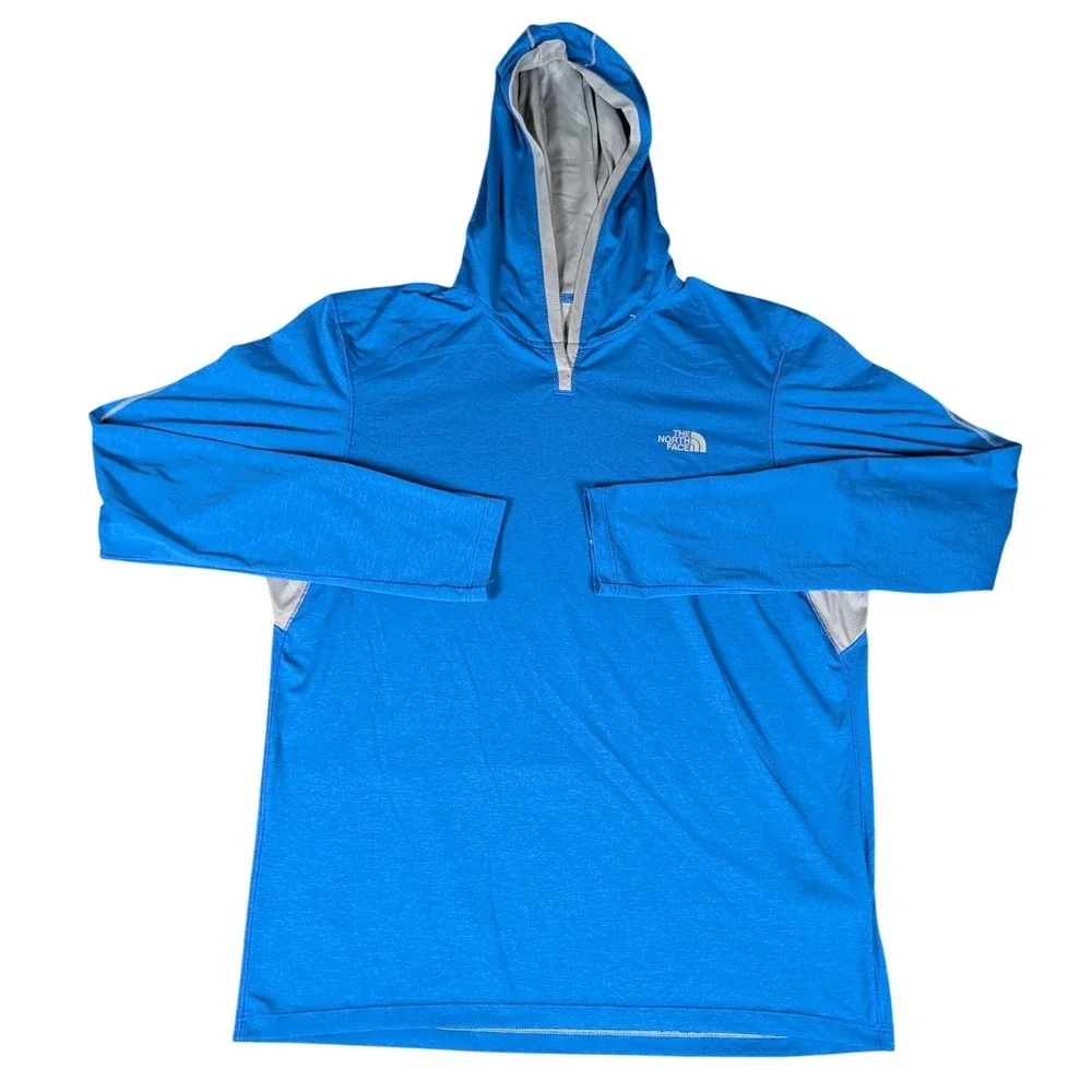 The North Face Mountain Athletics Blue FlashDry-XD Pullover Hoodie Mens M